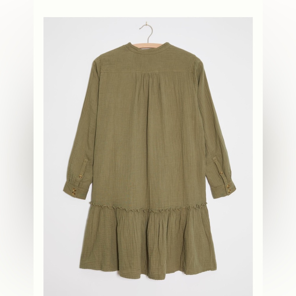 ANTHROPOLOGIE MAEVE | Katie textured utility tunic in moss | us size 6 - Picture 15 of 15